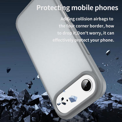 For iPhone Air Fanying Series PC Hybrid TPU Translucent Frosted Phone Case(Silver Grey) - iPhone Air Cases by buy2fix | Online Shopping UK | buy2fix