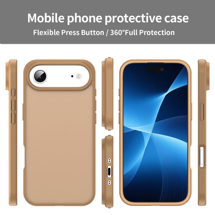 For iPhone Air Fanying Series PC Hybrid TPU Translucent Frosted Phone Case(Desert Gold) - iPhone Air Cases by buy2fix | Online Shopping UK | buy2fix