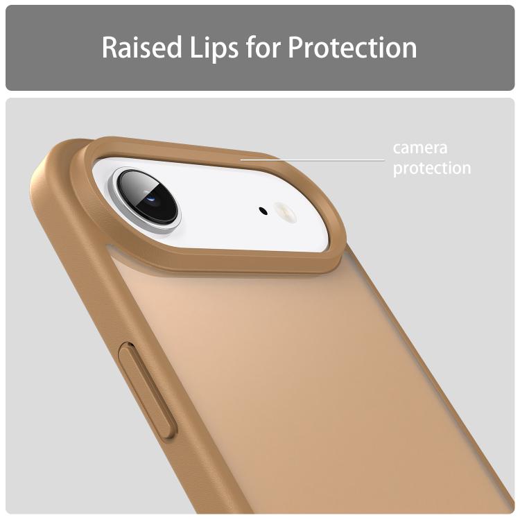 For iPhone Air Fanying Series PC Hybrid TPU Translucent Frosted Phone Case(Desert Gold) - iPhone Air Cases by buy2fix | Online Shopping UK | buy2fix