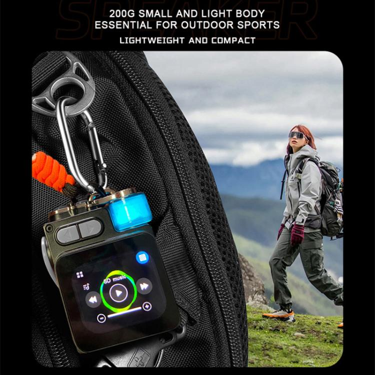 DK08 Smart LED Screen Cool Style Portable RGB Light Bluetooth Speaker(Black) - Mini Speaker by buy2fix | Online Shopping UK | buy2fix