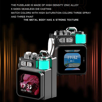 DK08 Smart LED Screen Cool Style Portable RGB Light Bluetooth Speaker(Black) - Mini Speaker by buy2fix | Online Shopping UK | buy2fix