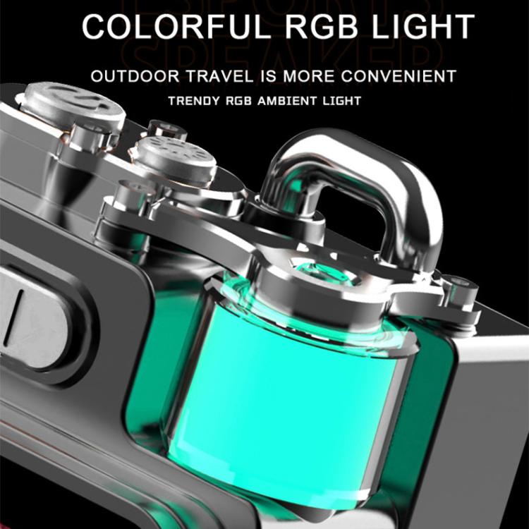 DK08 Smart LED Screen Cool Style Portable RGB Light Bluetooth Speaker(Black) - Mini Speaker by buy2fix | Online Shopping UK | buy2fix