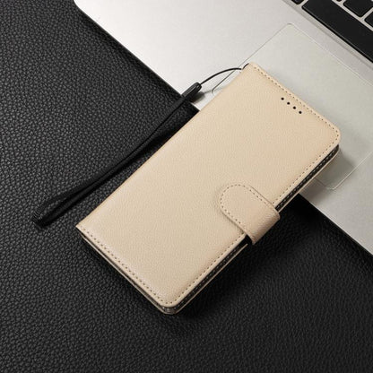 For Google Pixel 9 / 9 Pro / 10 / 10 Pro Litchi Texture RFID Blocking 3-Card Wallet Leather Phone Case(Beige) - Google Cases by buy2fix | Online Shopping UK | buy2fix