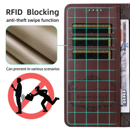 For Google Pixel 9 / 9 Pro / 10 / 10 Pro Litchi Texture RFID Blocking 3-Card Wallet Leather Phone Case(Brown) - Google Cases by buy2fix | Online Shopping UK | buy2fix