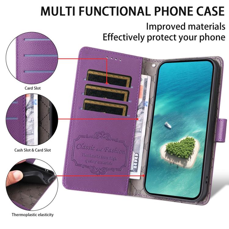 For Google Pixel 9 / 9 Pro / 10 / 10 Pro Litchi Texture RFID Blocking 3-Card Wallet Leather Phone Case(Purple) - Google Cases by buy2fix | Online Shopping UK | buy2fix