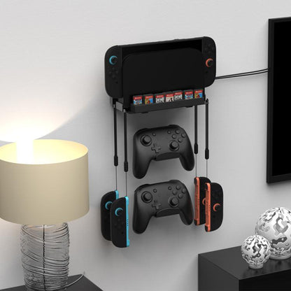 For Nintendo Switch 2 DOBE TNS-31113 Game Controller Wall-Mounted Storage Rack(Black) - Holder by DOBE | Online Shopping UK | buy2fix