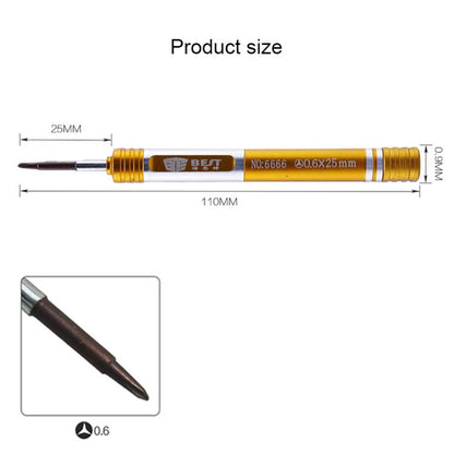 BEST BST-6666 Aluminum Alloy Screwdriver, Model:Tri-wing 0.6 - Screwdriver Set by BEST | Online Shopping UK | buy2fix