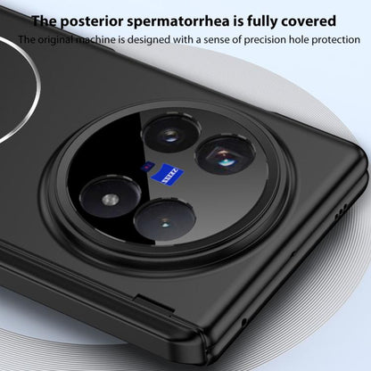 For vivo X Fold5 GKK Privacy Integrated MagSafe Magnetic All-Inclusive Phone Case with Holder(Black) - vivo Cases by GKK | Online Shopping UK | buy2fix