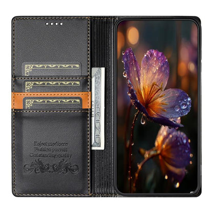 For Google Pixel 9 Pro XL / 10 Pro XL N.BEKUS P3 RFID Stitching Magnetic Flip Leather Phone Case(Black) - Google Cases by N.BEKUS | Online Shopping UK | buy2fix