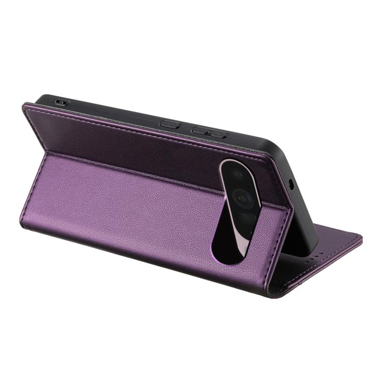For Google Pixel 9 Pro XL / 10 Pro XL N.BEKUS P3 RFID Stitching Magnetic Flip Leather Phone Case(Purple) - Google Cases by N.BEKUS | Online Shopping UK | buy2fix