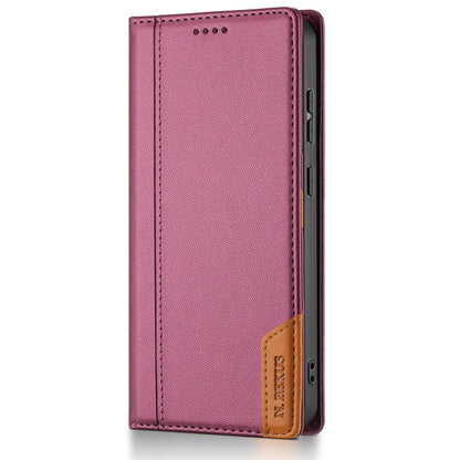 For Google Pixel 9 Pro XL / 10 Pro XL N.BEKUS P3 RFID Stitching Magnetic Flip Leather Phone Case(Wine Red) - Google Cases by N.BEKUS | Online Shopping UK | buy2fix