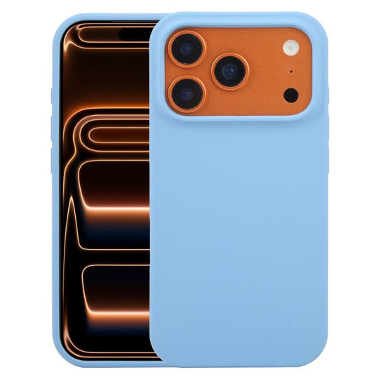 For iPhone 18 Pro Max / 17 Pro Max Liquid Silicone Phone Case(Azure Blue)