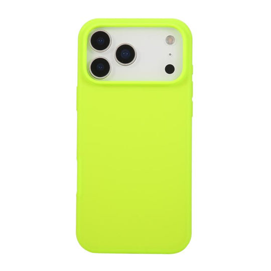 For iPhone 18 Pro Max / 17 Pro Max Liquid Silicone Phone Case(Brilliant Green)