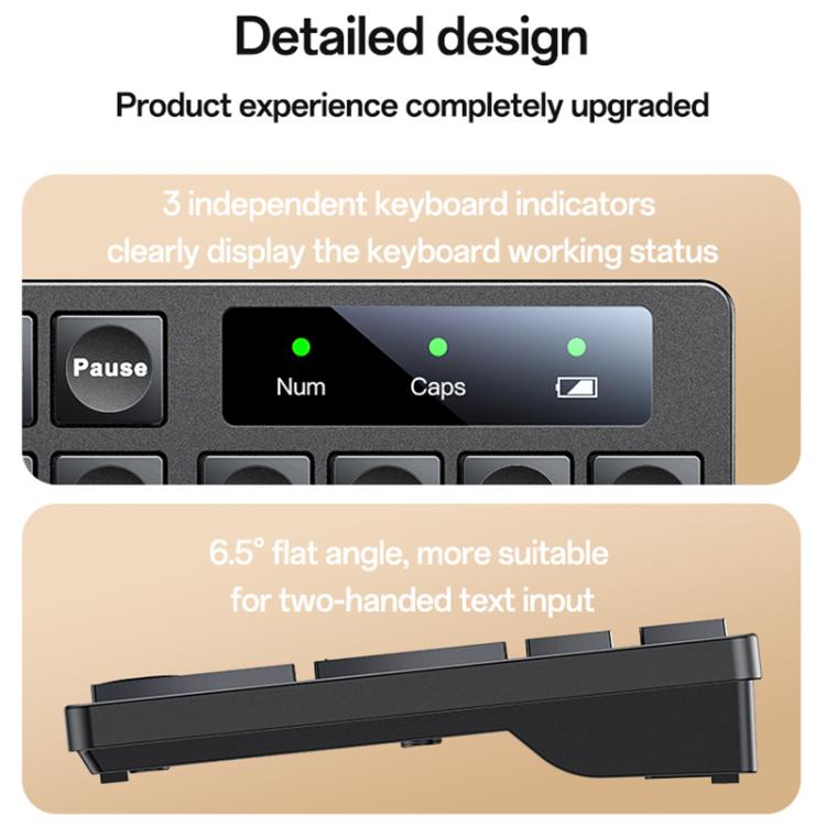Yesido KB42 2.4G Business Wireless Keyboard Mouse Set, Version:English Version(Black) - Wireless Keyboard by Yesido | Online Shopping UK | buy2fix