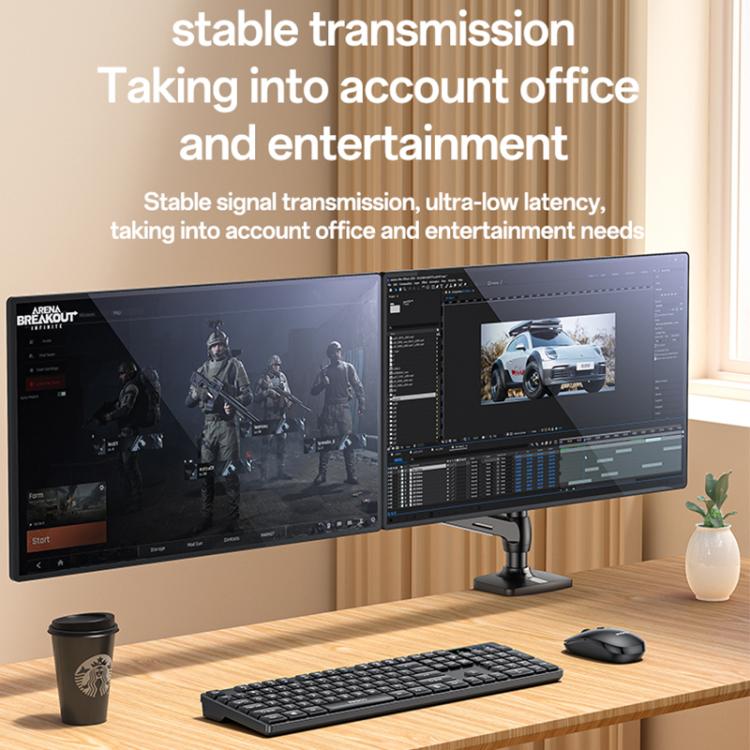 Yesido KB42 2.4G Business Wireless Keyboard Mouse Set, Version:English Version(Black) - Wireless Keyboard by Yesido | Online Shopping UK | buy2fix
