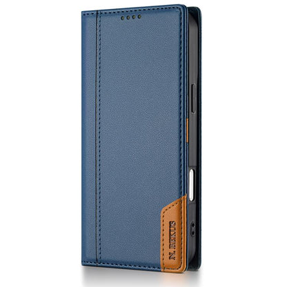 For iPhone 17 Pro Max N.BEKUS P3 RFID Stitching Magnetic Flip Leather Phone Case(Blue) - iPhone 17 Pro Max Cases by N.BEKUS | Online Shopping UK | buy2fix