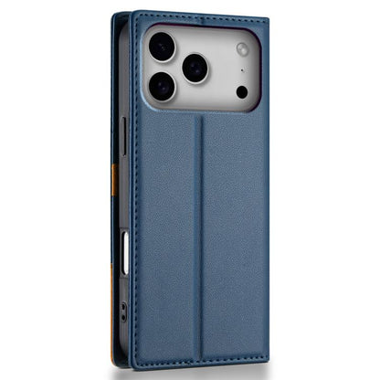 For iPhone 17 Pro Max N.BEKUS P3 RFID Stitching Magnetic Flip Leather Phone Case(Blue) - iPhone 17 Pro Max Cases by N.BEKUS | Online Shopping UK | buy2fix