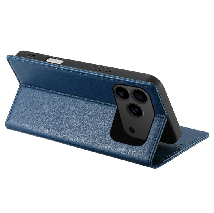 For iPhone 17 Pro Max N.BEKUS P3 RFID Stitching Magnetic Flip Leather Phone Case(Blue) - iPhone 17 Pro Max Cases by N.BEKUS | Online Shopping UK | buy2fix