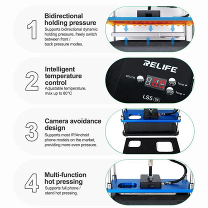 Relife LS5 SE Bidirectional Heating Holding Pressure Platform, Plug:EU Plug - Test Tools by RELIFE | Online Shopping UK | buy2fix