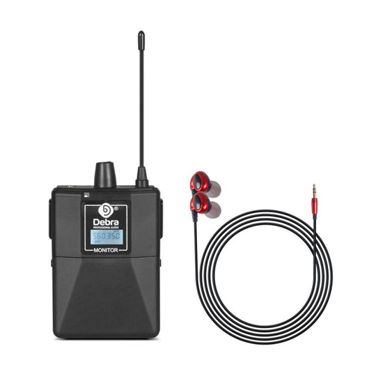 DEBRA ER-102 Wireless Audio Return Monitoring Receiver + Earphones