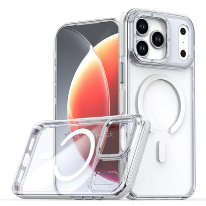 For iPhone 17 Pro Dual-Color Clear Acrylic Hybrid TPU MagSafe Phone Case(Transparent) - iPhone 17 Pro Cases by buy2fix | Online Shopping UK | buy2fix
