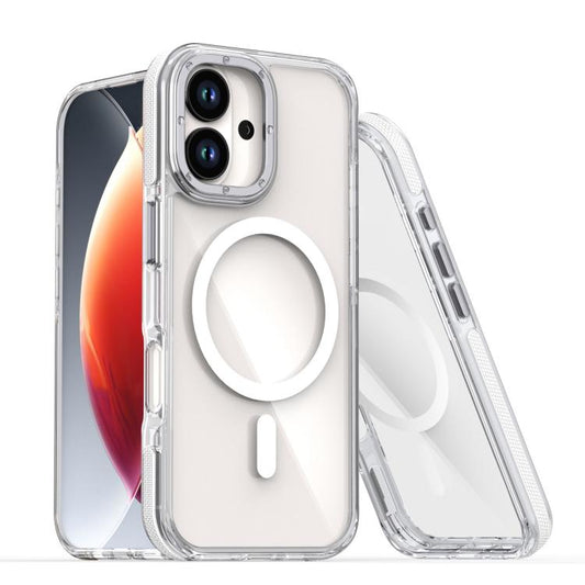 For iPhone 17 Dual-Color Clear Acrylic Hybrid TPU MagSafe Phone Case(Transparent) - iPhone 17 Cases by buy2fix | Online Shopping UK | buy2fix