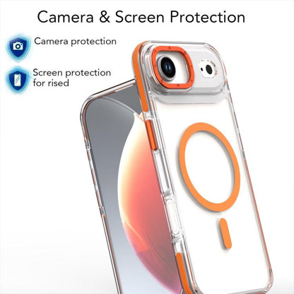 For iPhone Air Dual-Color Clear Acrylic Hybrid TPU MagSafe Phone Case(Purple) - iPhone Air Cases by buy2fix | Online Shopping UK | buy2fix