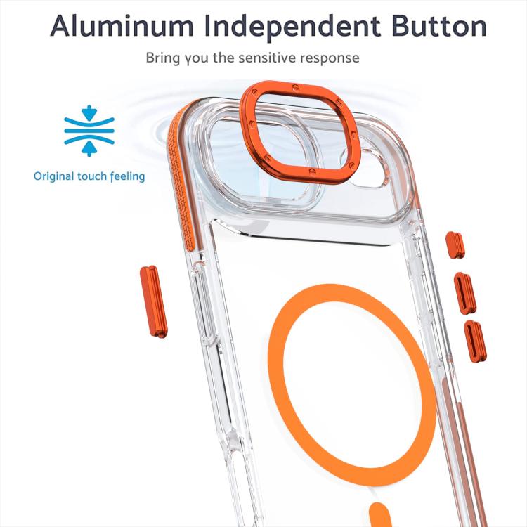 For iPhone Air Dual-Color Clear Acrylic Hybrid TPU MagSafe Phone Case(Blue) - iPhone Air Cases by buy2fix | Online Shopping UK | buy2fix