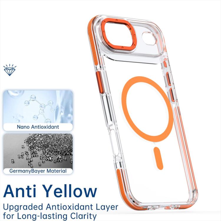 For iPhone Air Dual-Color Clear Acrylic Hybrid TPU MagSafe Phone Case(Desert Gold) - iPhone Air Cases by buy2fix | Online Shopping UK | buy2fix