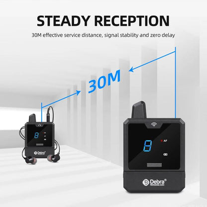 DEBRA ER-mini Portable Wireless Monitor System Transmitter & Receiver - Microphone by DEBRA | Online Shopping UK | buy2fix