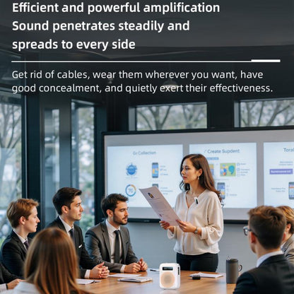 M10 Mini Wireless Microphone Teaching Voice Amplifier with Screen Display(Grey) - Loudspeaker by buy2fix | Online Shopping UK | buy2fix