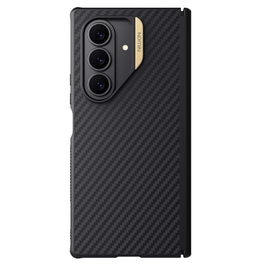For Samsung Galaxy Z Fold7 5G NILLKIN Fiber Shield Pro Magnetic Version Aramid Fiber TPU Phone Case(Gold)