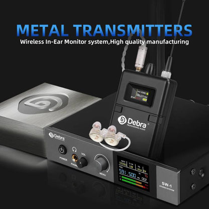 DEBRA SW-1 Professional Stage Wireless Stereo Monitor System with One Receivers(AU Plug) - Microphone by DEBRA | Online Shopping UK | buy2fix