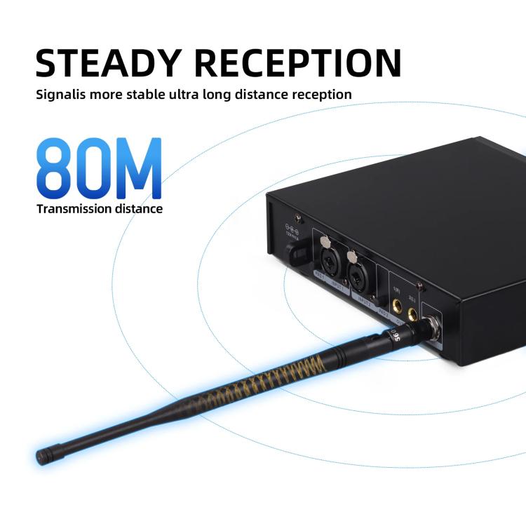 DEBRA SW-1 Professional Stage Wireless Stereo Monitor System with One Receivers(AU Plug) - Microphone by DEBRA | Online Shopping UK | buy2fix
