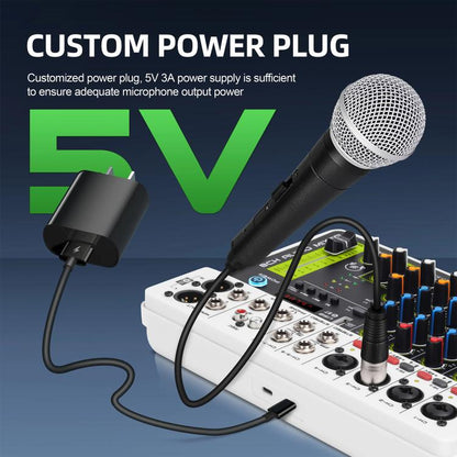 DEBRA V8 8-Channels Audio Mixer Live Recording Reverb(US Plug) - Live Sound Effects Processors by DEBRA | Online Shopping UK | buy2fix