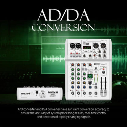 DEBRA PRMX-6 4-Channels Audio Mixer DSP Reverb for Live Recording(US Plug) - Live Sound Effects Processors by DEBRA | Online Shopping UK | buy2fix