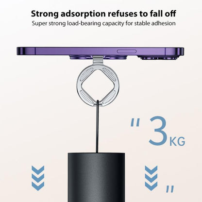 ZF040 Rotatable Folding MagSafe Magnetic Ring Buckle Holder(Red) - Ring Holder by buy2fix | Online Shopping UK | buy2fix