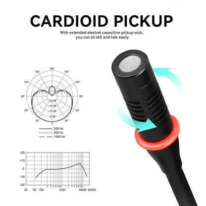 DEBRA R404 UHF Wireless Microphone 4-in-1 Professional Stage Performance Conference Handheld Mic(UK Plug) - Microphone by DEBRA | Online Shopping UK | buy2fix