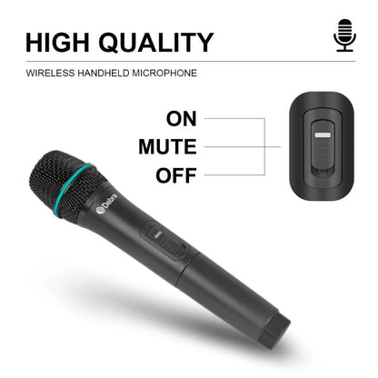 DEBRA AU-400 UHF Wireless Microphone System 4-in-1 for Performance Conference KTV, Model:2 Handheld +2 Bodypack(AU Plug) - Microphone by DEBRA | Online Shopping UK | buy2fix
