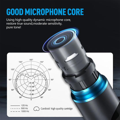 DEBRA UX-400 UHF Wireless Rechargeable Microphone System 4-in-1(US Plug) - Microphone by DEBRA | Online Shopping UK | buy2fix