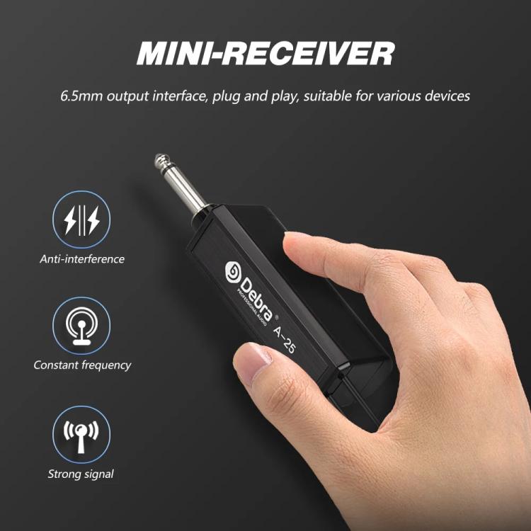 DEBRA A-25 UHF Wireless Rechargeable Microphone System for Stage KTV, Model:Two Mic(Gold) - Microphone by DEBRA | Online Shopping UK | buy2fix