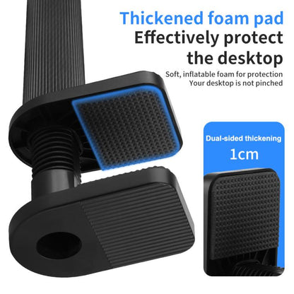 8 inch Striped Selfie Live Streaming Photography Lazy Stand LED Ring Fill Light Set(Black) - Ring Light by buy2fix | Online Shopping UK | buy2fix