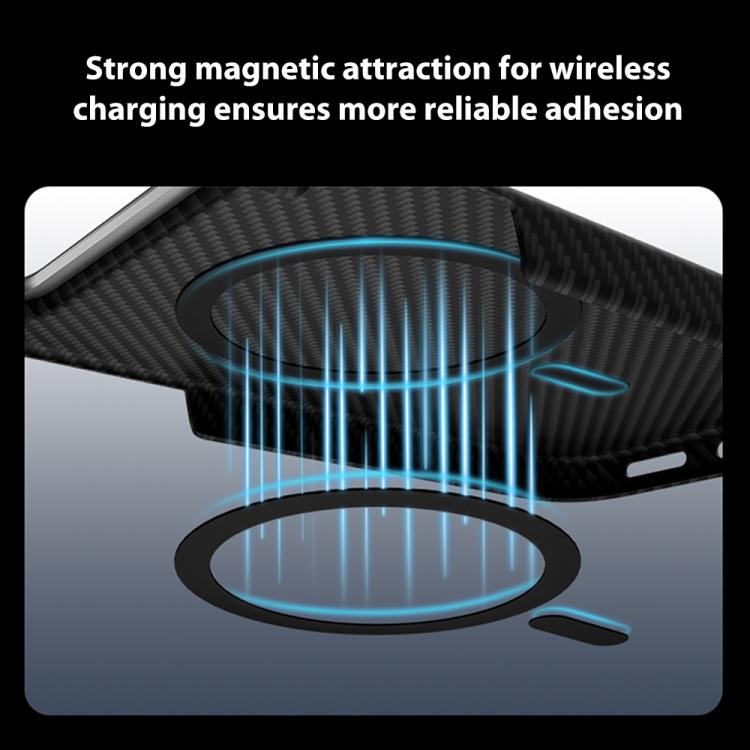 For iPhone 17 Pro Max 600D Fine Grain Series Carbon Fiber MagSafe Phone Case(Black) - iPhone 17 Pro Max Cases by buy2fix | Online Shopping UK | buy2fix