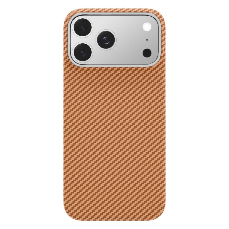 For iPhone 17 Pro Max 600D Fine Grain Series Carbon Fiber MagSafe Phone Case(Brown) - iPhone 17 Pro Max Cases by buy2fix | Online Shopping UK | buy2fix
