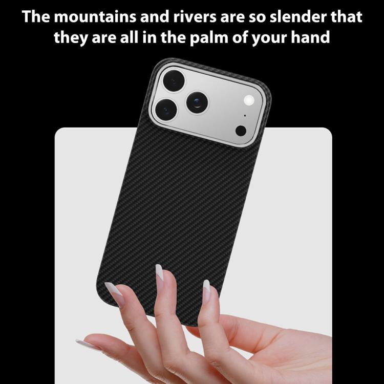 For iPhone 17 Pro Max 600D Fine Grain Series Carbon Fiber MagSafe Phone Case(Brown) - iPhone 17 Pro Max Cases by buy2fix | Online Shopping UK | buy2fix