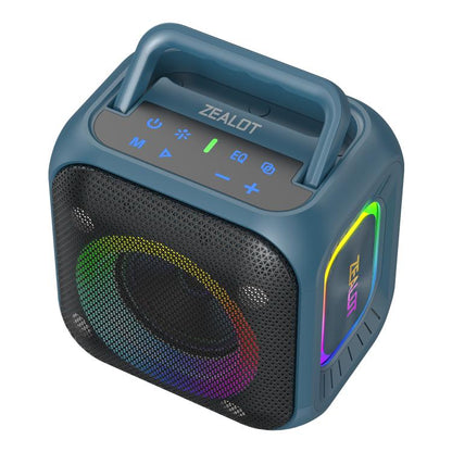 Zealot PT01 30W Portable Outdoor IPX6 RGB Stereo Bluetooth Speaker(Blue) - Waterproof Speaker by ZEALOT | Online Shopping UK | buy2fix