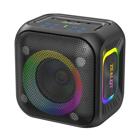 Zealot PT01 30W Portable Outdoor IPX6 RGB Stereo Bluetooth Speaker(Black) - Waterproof Speaker by ZEALOT | Online Shopping UK | buy2fix