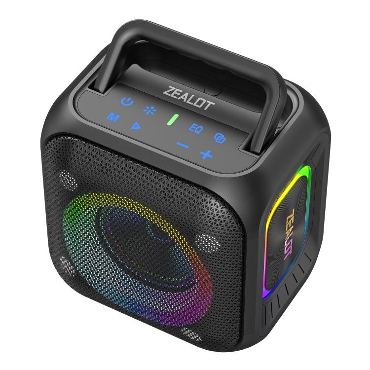 Zealot PT01 30W Portable Outdoor IPX6 RGB Stereo Bluetooth Speaker(Black) - Waterproof Speaker by ZEALOT | Online Shopping UK | buy2fix