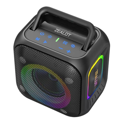 Zealot PT01 30W Portable Outdoor IPX6 RGB Stereo Bluetooth Speaker(Black) - Waterproof Speaker by ZEALOT | Online Shopping UK | buy2fix