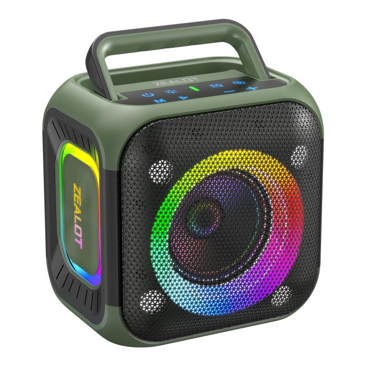 Zealot PT01 30W Portable Outdoor IPX6 RGB Stereo Bluetooth Speaker(Green) - Waterproof Speaker by ZEALOT | Online Shopping UK | buy2fix
